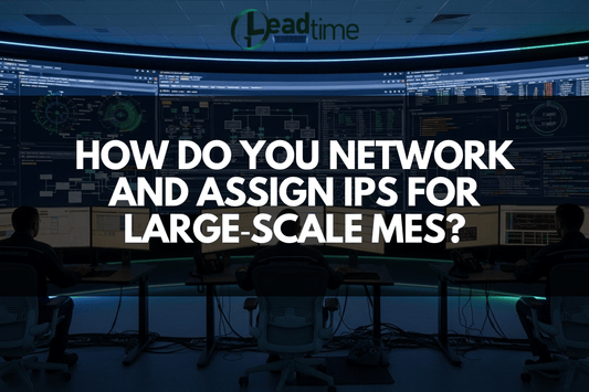 Industrial MES network topology diagram