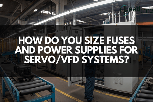 Electrical panel showing fuses and power supply for VFD