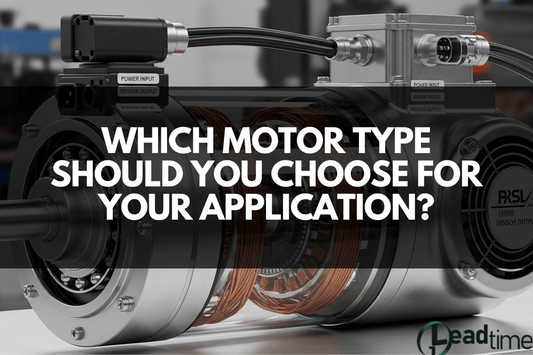 Various motor types on workbench