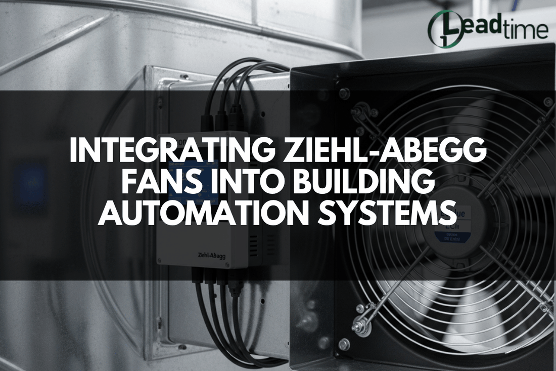 Ziehl-Abegg EC fan integrated into a building automation system with ECblue motor and UNIcon control module for HVAC energy efficiency