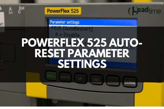 PowerFlex 525 Variable Frequency Drive keypad with parameter settings display