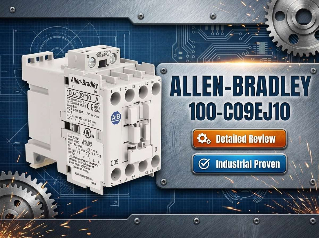Allen-Bradley 100-C09EJ10 3-pole 9A 24V DC electronic coil IEC contactor for motor starter panels