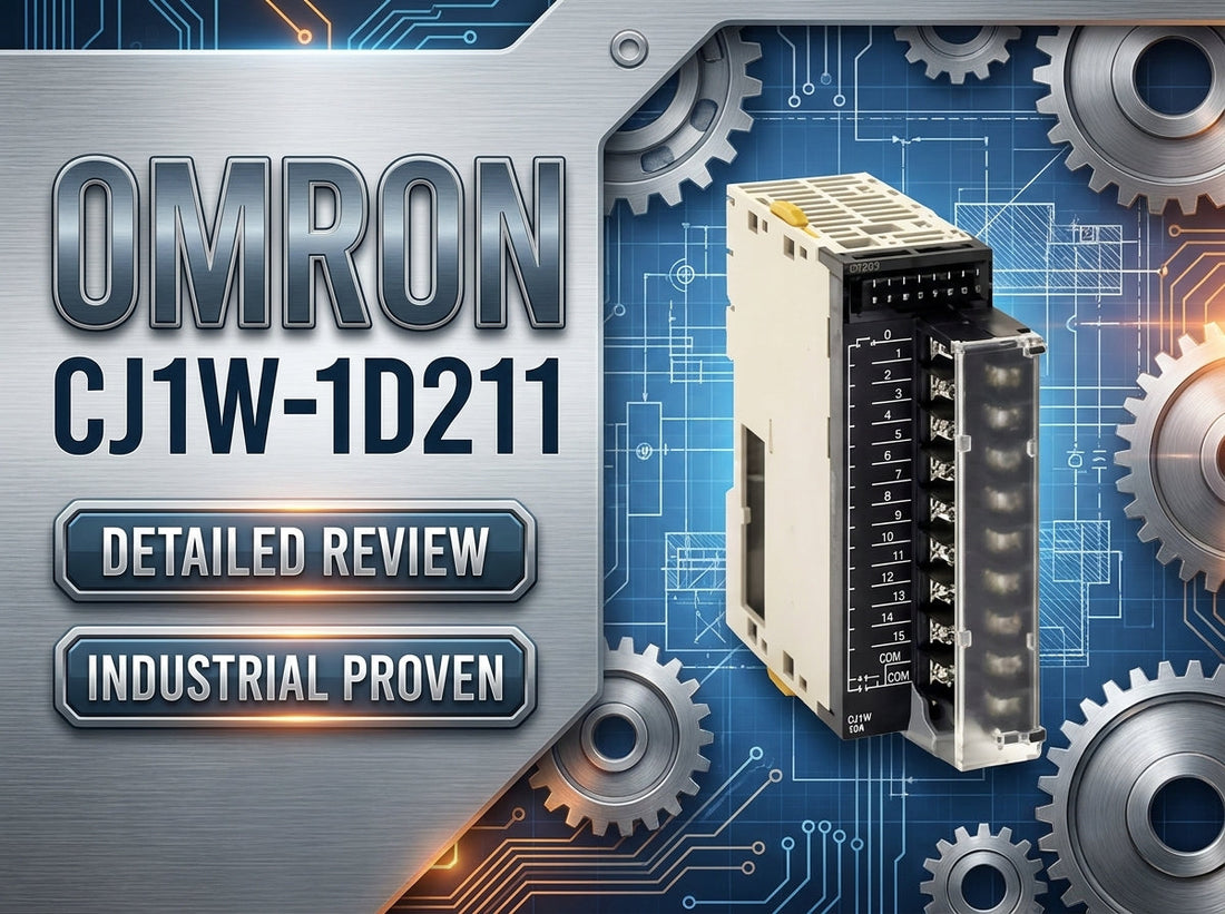 Omron CJ1W-ID211 16-point 24 VDC digital input module for CJ-series PLC rack installation