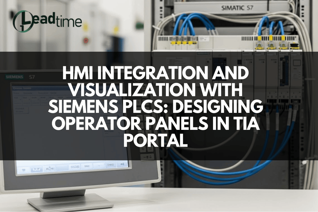 Siemens PLC and HMI panel integration in TIA Portal for operator interface design