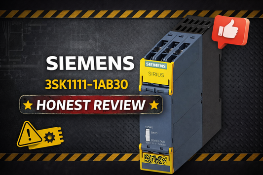 Siemens 3SK1111-1AB30 SIRIUS safety relay Basic unit DIN rail mounted for machine guarding applications