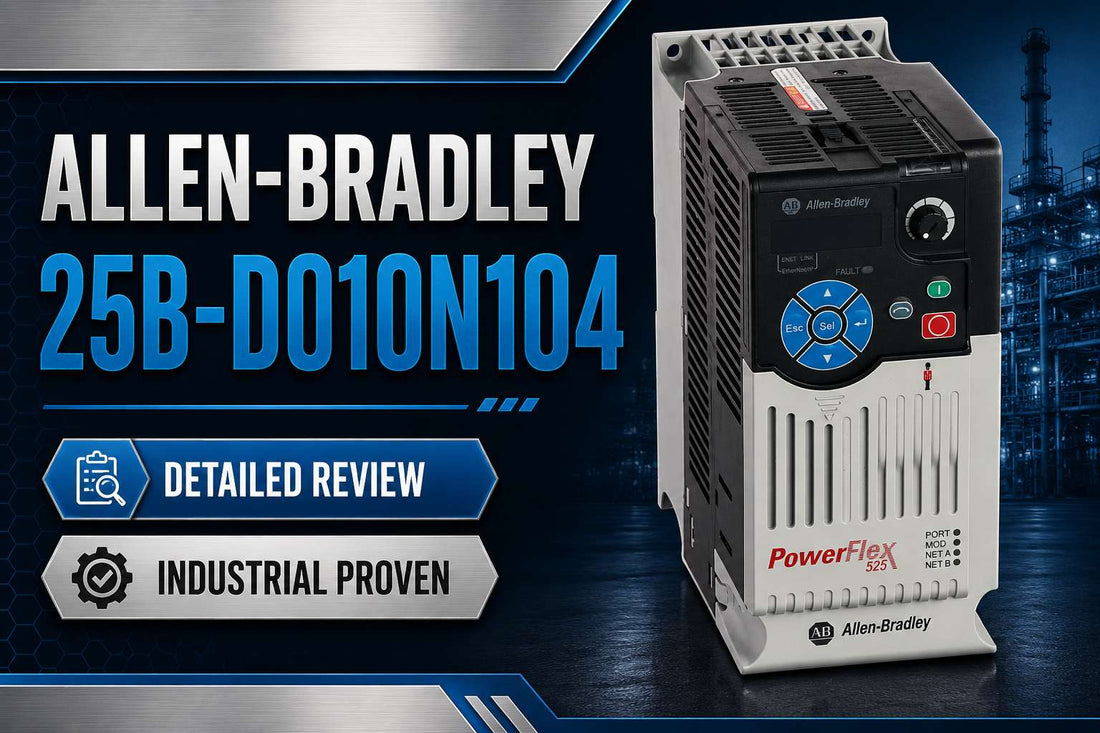 Allen-Bradley 25B-D010N104 PowerFlex 525 AC Drive Frame B IP20 480V 5HP EtherNet/IP variable frequency drive for industrial motor control