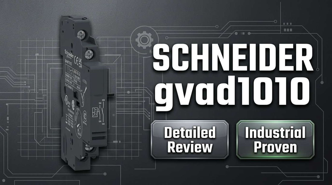 Schneider Electric GVAD1010 TeSys Deca auxiliary contact block left-side mount for GV2 GV3 motor circuit breakers