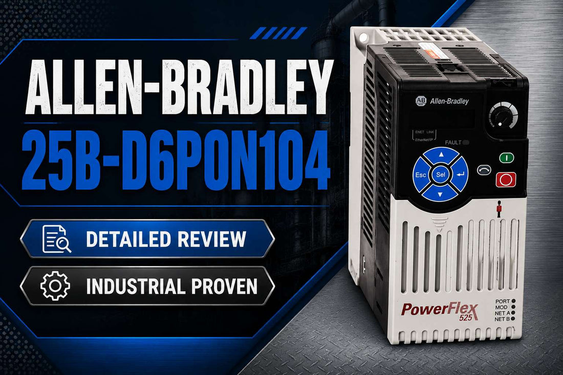 Allen-Bradley PowerFlex 525 25B-D6P0N104 2.2 kW 3 Hp 480V AC variable frequency drive for conveyor and pump control