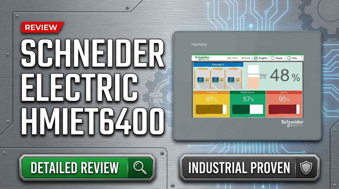 Schneider Electric HMIET6400 7-inch wide screen HMI touch panel for industrial cabinet panel mount automation