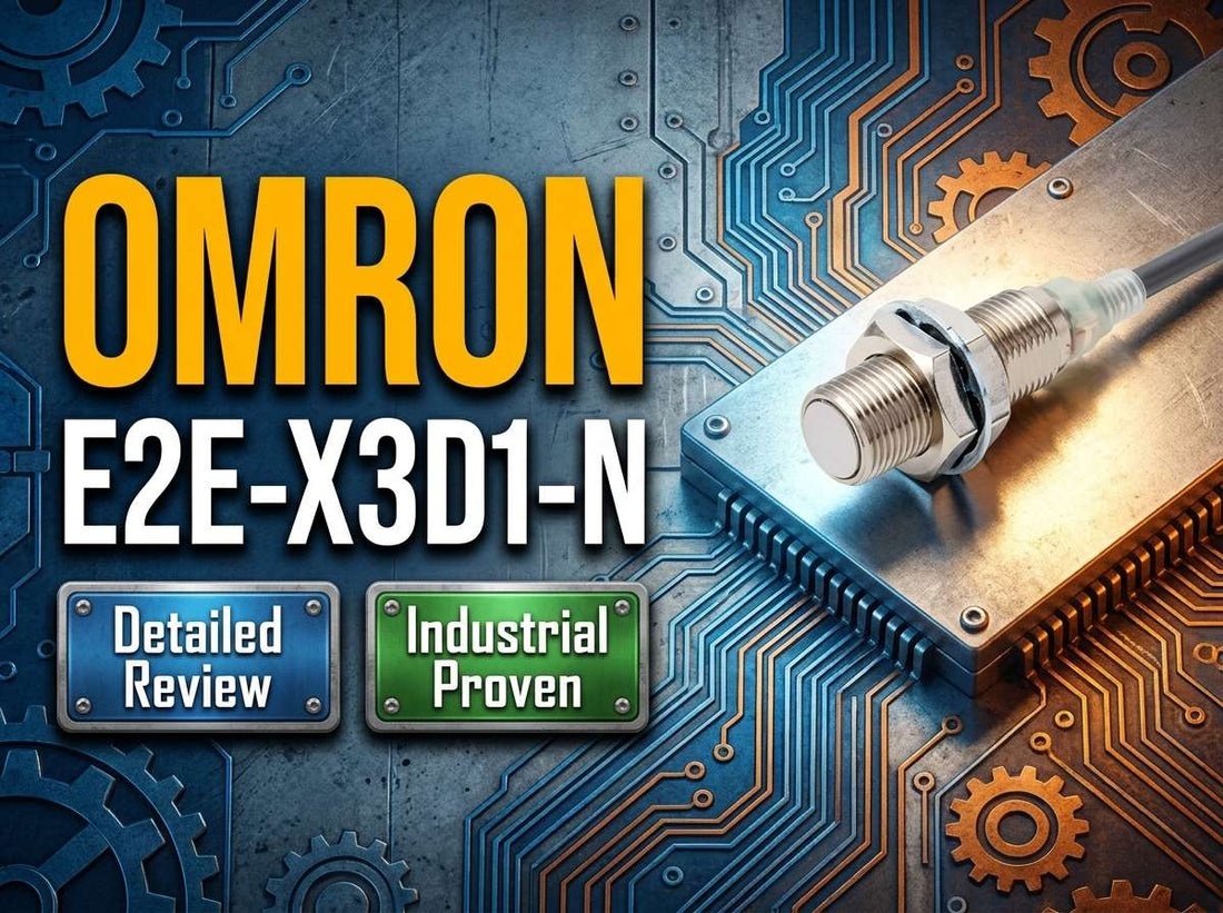Omron E2E-X3D1-N M12 cylindrical inductive proximity sensor NPN NO 3mm flush mount industrial automation