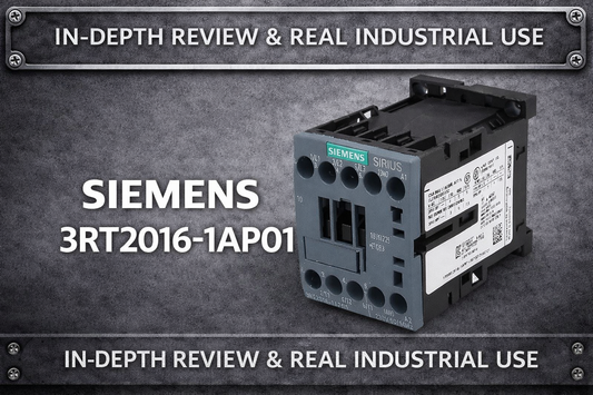 Siemens 3RT2016-1AP01 SIRIUS Size S00 three-pole contactor for three-phase motor control on DIN rail