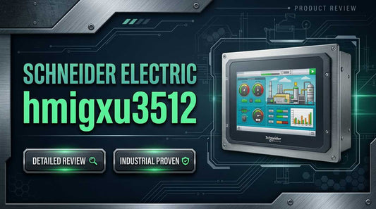 Schneider Electric HMIGXU3512 7-inch Magelis Easy GXU touchscreen HMI panel for industrial automation cabinet mounting