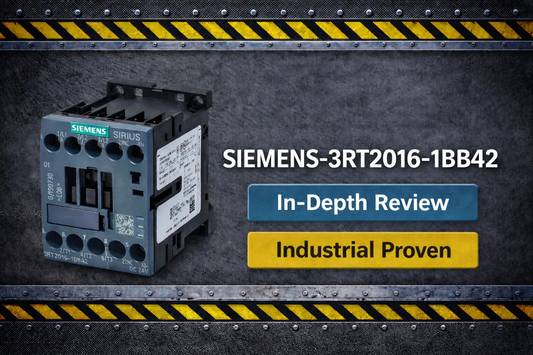 Siemens 3RT2016-1BB42 size S00 power contactor with 24 V DC coil for three-phase motor control on DIN rail