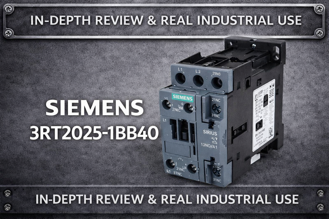 Siemens 3RT2025-1BB40 SIRIUS 3-pole power contactor 7.5 kW 24V DC coil for motor control panels