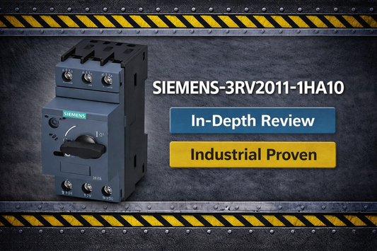 Siemens 3RV2011-1HA10 S00 frame motor protection circuit breaker 5.5-8A DIN rail mount industrial panel