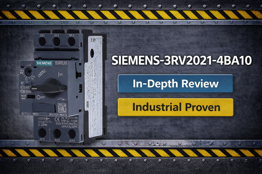 Siemens 3RV2021-4BA10 thermal-magnetic motor protection circuit breaker S0 frame 20A 690V AC DIN rail mount