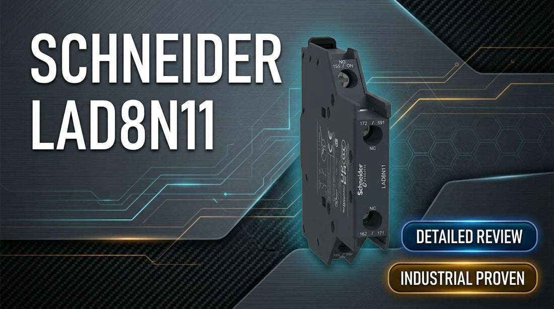Schneider LAD8N11 TeSys Deca side-mount auxiliary contact block 1 NO 1 NC for LC1D contactor