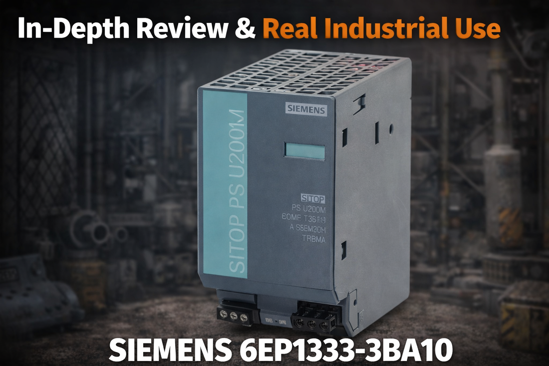 Siemens 6EP1333-3BA10 SITOP PSU200M 5A 24VDC stabilized DIN rail power supply for industrial control panels