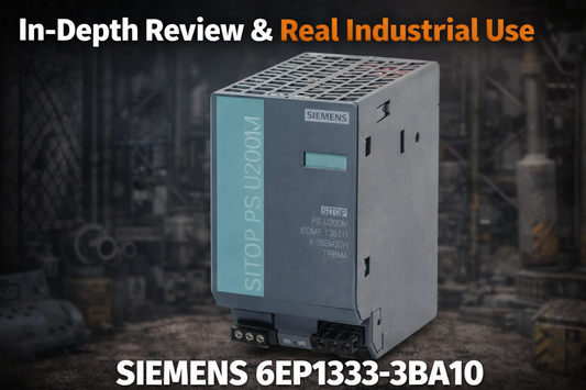 Siemens 6EP1333-3BA10 SITOP PSU200M 5A 24VDC stabilized DIN rail power supply for industrial control panels