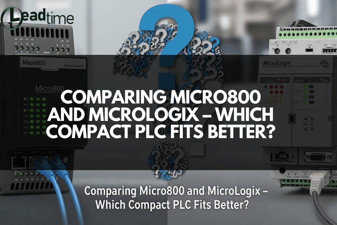 Allen Bradley Micro800 and MicroLogix PLCs for industrial control systems comparison