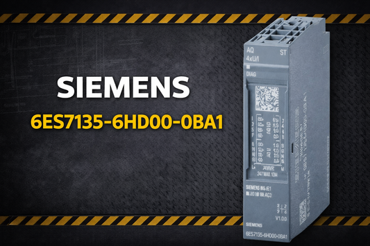 Siemens 6ES7135-6HD00-0BA1 SIMATIC ET 200SP analog output module AQ 4xU/I ST for proportional valve and VFD control