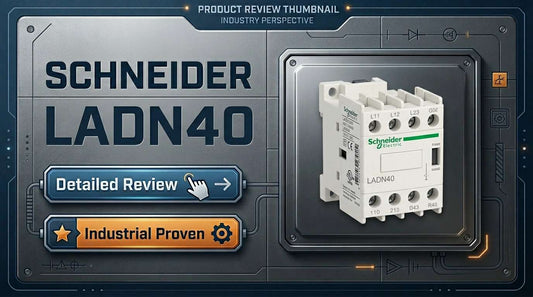 Schneider Electric LADN40 TeSys Deca 4NO auxiliary contact block front clip-on mount for LC1D contactor panel installation