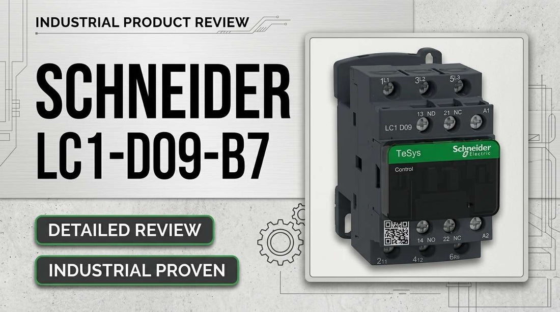 Schneider LC1D09B7 TeSys D 3-pole 9A AC-3 contactor with 24V AC coil for HVAC and motor control panels