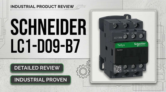 Schneider LC1D09B7 TeSys D 3-pole 9A AC-3 contactor with 24V AC coil for HVAC and motor control panels