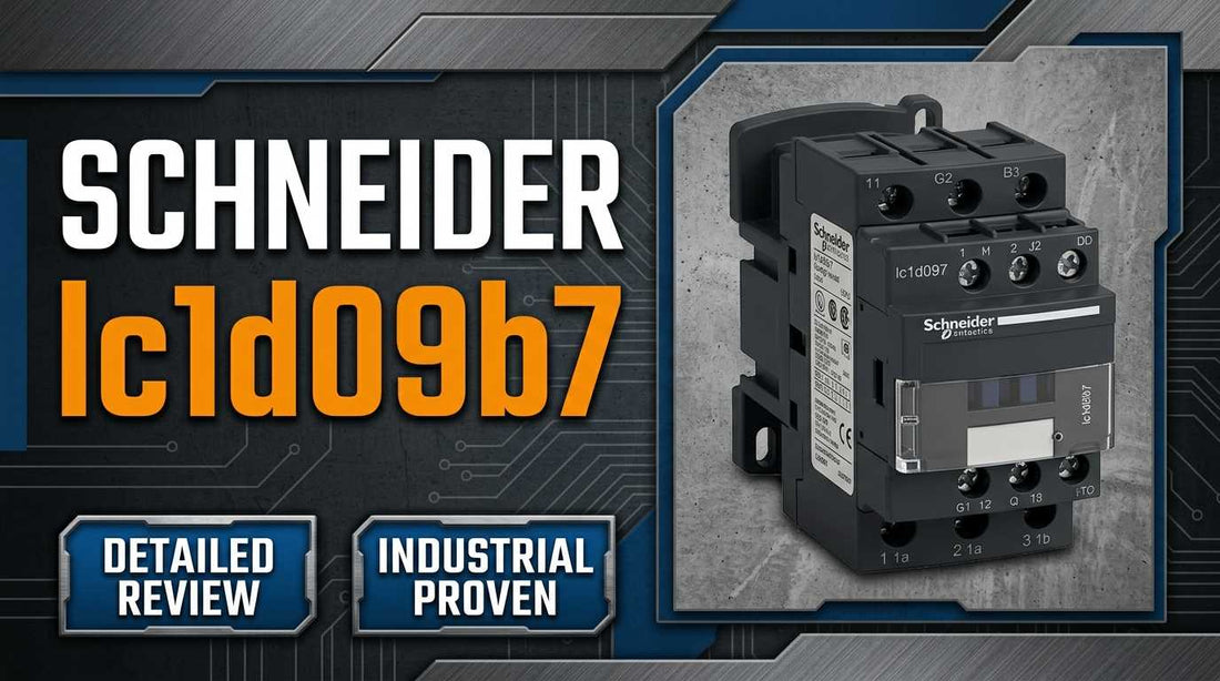 Schneider Electric LC1D09B7 TeSys Deca 9A IEC contactor 24V AC coil for DOL motor control panels