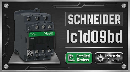 Schneider Electric LC1D09BD TeSys Deca 9A 3-pole 24VDC IEC contactor for DIN-rail motor control panels