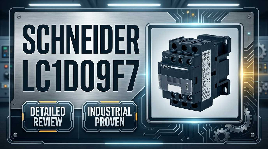 Schneider Electric LC1D09F7 TeSys Deca 9A 3-pole IEC contactor for DIN rail motor control panel installation