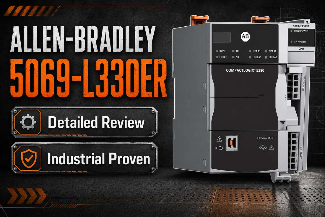 Allen-Bradley 5069-L330ER CompactLogix 5380 Controller with dual EtherNet/IP ports for mid-range machine automation
