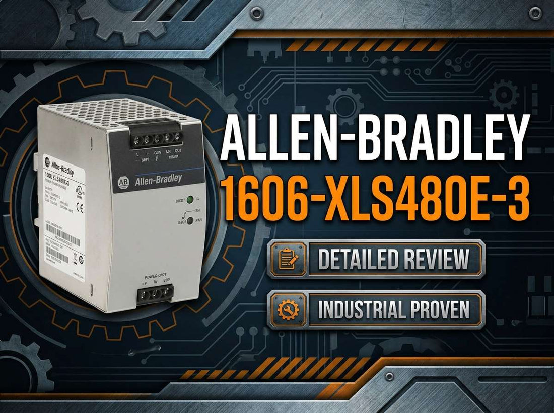Allen-Bradley 1606-XLS480E-3 DIN-rail 3-phase 480W 24V DC power supply for industrial control panels