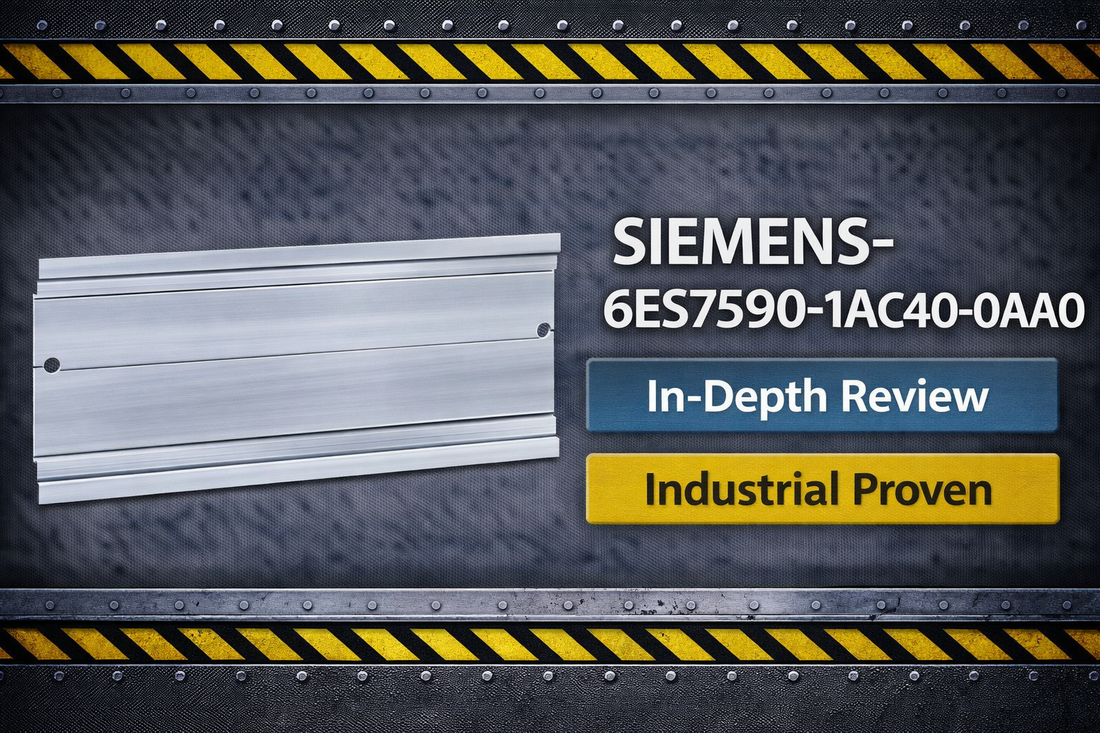Siemens 6ES7590-1AC40-0AA0 SIMATIC S7-1500 245 mm aluminum mounting rail with integrated DIN rail and grounding screw for industrial control cabinet