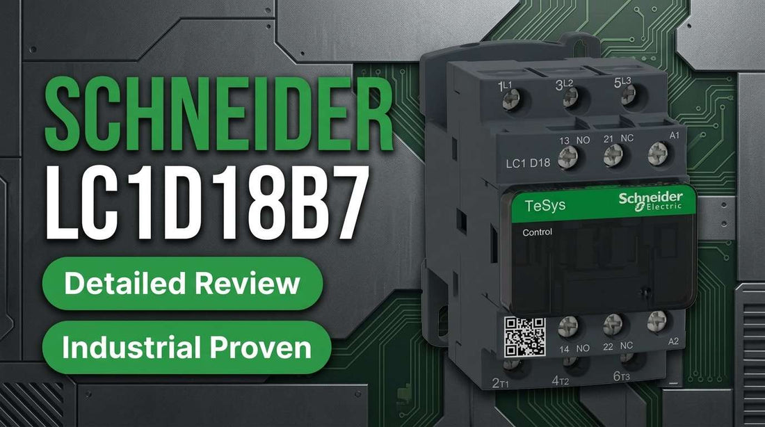 Schneider Electric LC1D18B7 TeSys D 3-pole 18A IEC contactor for industrial motor starter panels