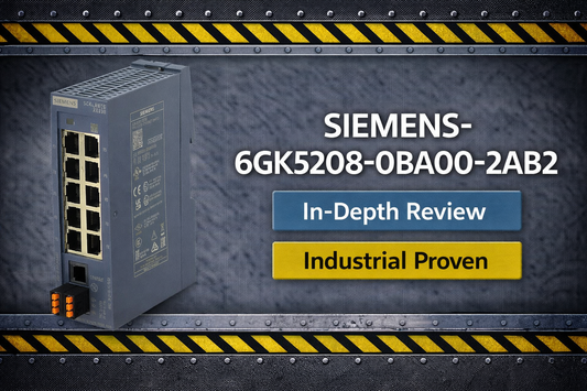 Siemens 6GK5208-0BA00-2AB2 SCALANCE XB208 managed Layer 2 industrial Ethernet switch DIN rail mounted automation cabinet