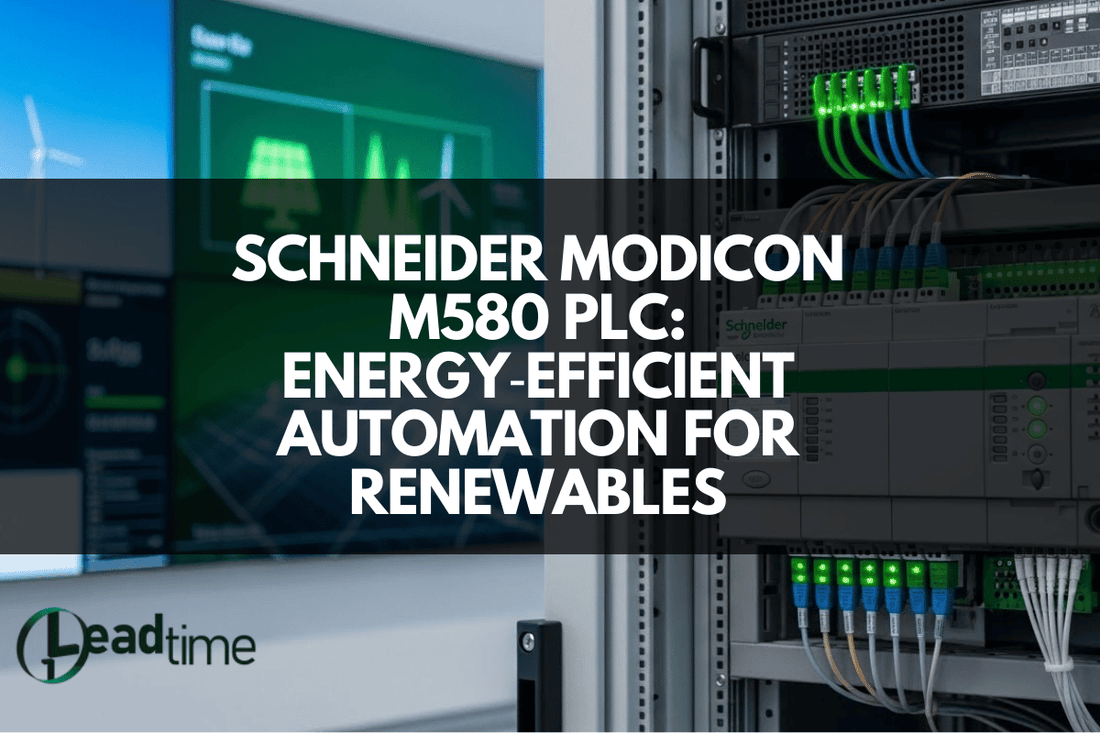 Schneider Modicon M580 programmable automation controller in renewable energy system control cabinet