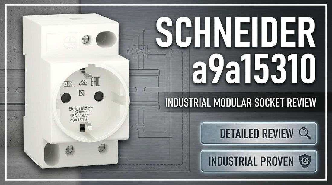 Schneider Electric A9A15310 Acti9 iPC 2P+E 16A 250VAC DIN rail socket for industrial panel power distribution