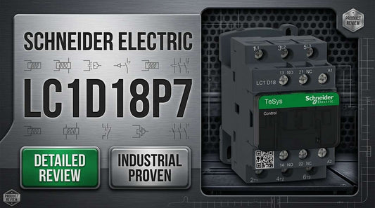 Schneider Electric LC1D18P7 TeSys D three-pole IEC motor contactor 18A AC-3 230V coil for direct-online starter panels