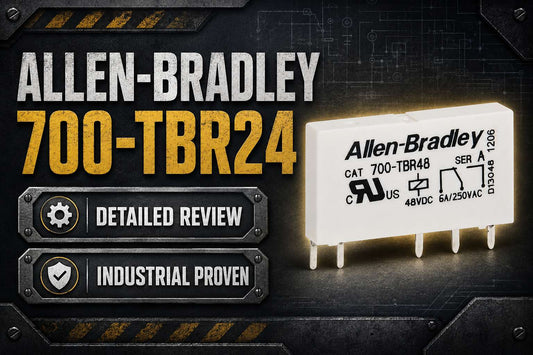 Allen-Bradley 700-TBR24 plug-in SPDT replacement relay insert for 700-HL terminal block interface base 24V AC/DC