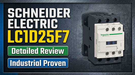 Schneider LC1D25F7 TeSys Deca 25A 3-pole IEC contactor 110VAC coil for industrial motor control panels