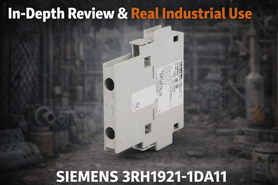 Siemens 3RH1921-1DA11 SIRIUS 2-pole lateral auxiliary switch block 1NO-1NC snap-on for motor contactor panel