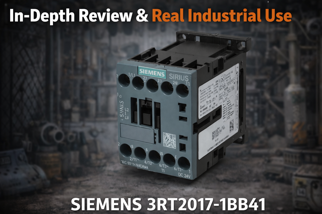 Siemens 3RT2017-1BB41 SIRIUS S00 power contactor 5.5 kW 24V DC coil three-phase motor control