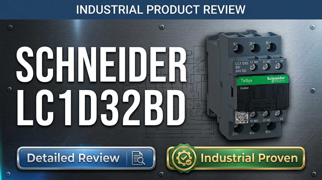 Schneider Electric LC1D32BD 32A 3-pole IEC contactor with 24V DC coil for DIN rail motor control