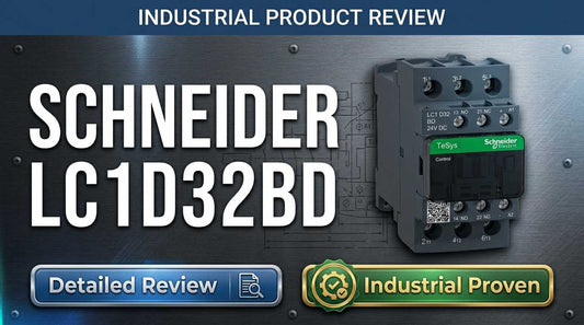 Schneider Electric LC1D32BD 32A 3-pole IEC contactor with 24V DC coil for DIN rail motor control