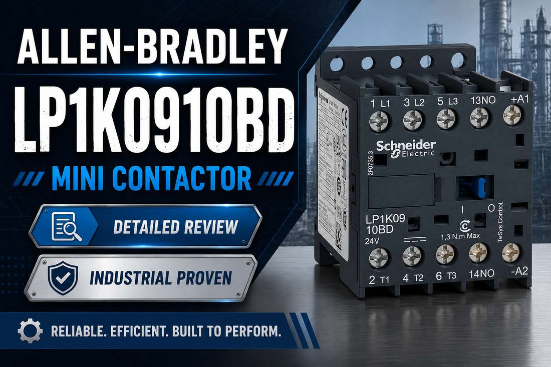 Schneider Electric LP1K0910BD TeSys K 3-pole 9A 24V DC coil miniature IEC contactor for small motor control panels