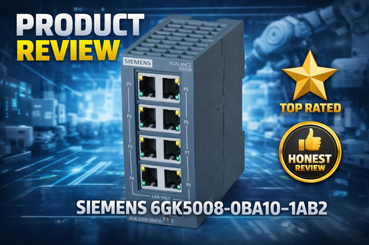 Siemens SCALANCE XB008 6GK5008-0BA10-1AB2 unmanaged 8-port industrial Ethernet switch for ATEX Zone 2 and DIN rail automation panels