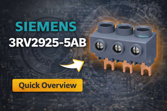 Siemens 3RV2925-5AB 3-phase supply terminal for SIRIUS S00 S0 busbar connection in motor control center panel