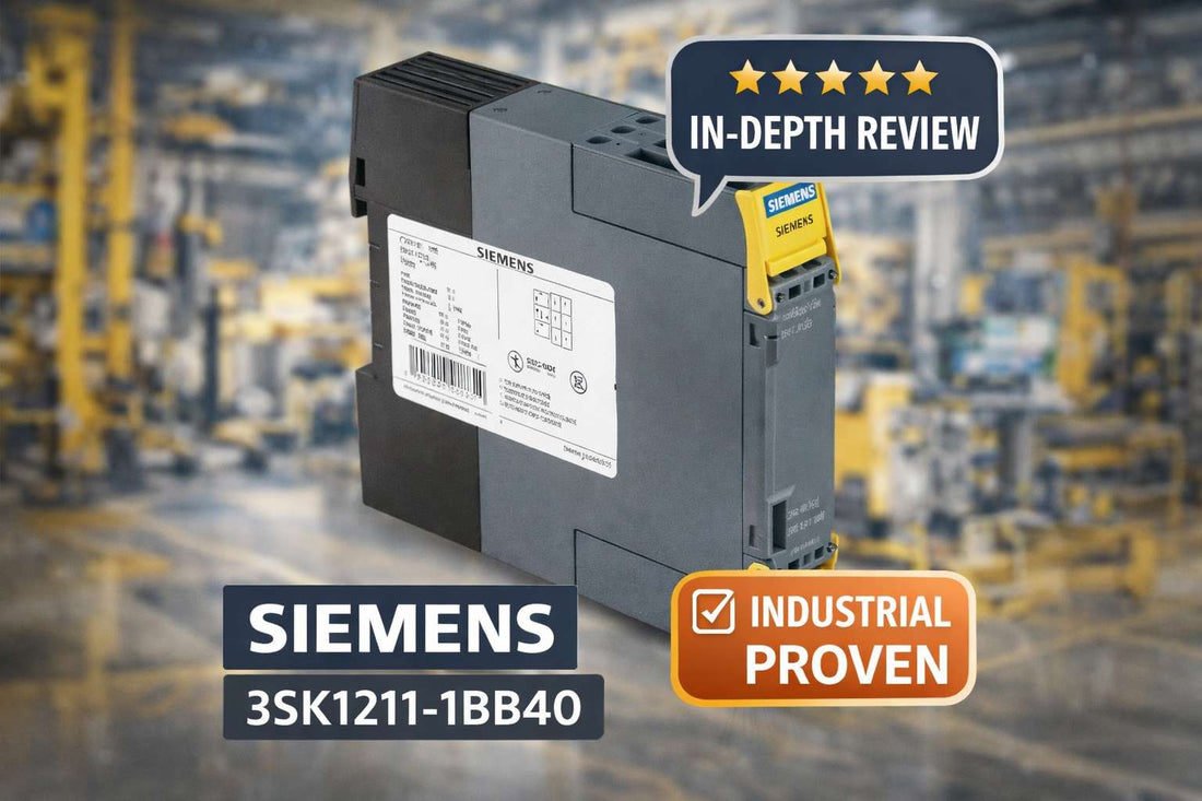 Siemens 3SK1211-1BB40 SIRIUS safety relay output expansion module with 4 NO relay contacts for DIN rail installation