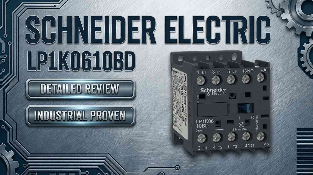 Schneider Electric LP1K0610BD TeSys K compact 3-pole 24VDC contactor for three-phase motor control